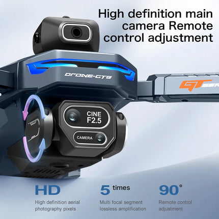 New Hot Sale GT8 Drone 4K Professional HD Dual Camera 8K Dron Brushless Motor 5G WIFI FPV Foldable RC Quadcopter Helicopter 2026
