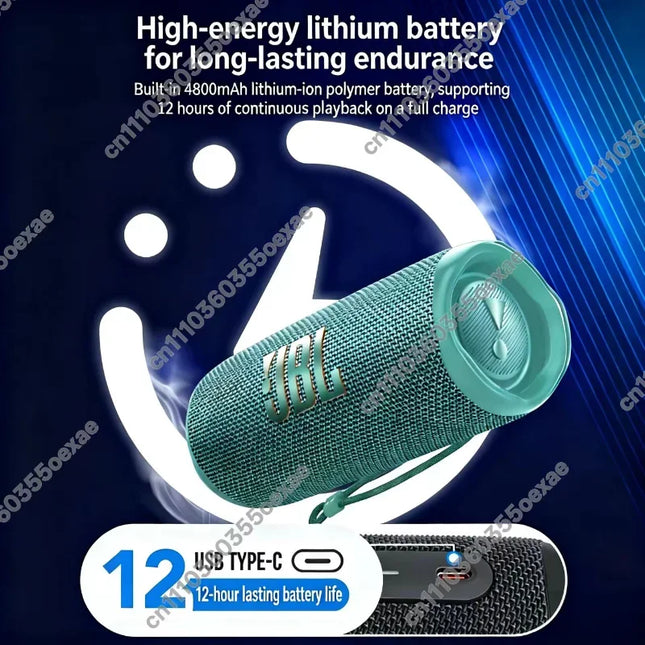 JBL FLIP6 Outdoor Waterproof Bluetooth Speaker with Stereo Sound Surround and Long Battery Life Portable Sound System